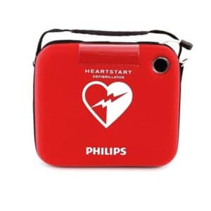 Rote Philips HeartStart-Tragetasche